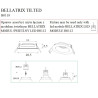 Lubiniai šviestuvai - Įleidžiamas šviestuvas BELLATRIX TILTED juodas, be LED modulio - 14,62 €