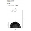 Pakabinami šviestuvai - Pakabinamas šviestuvas BREEZY aukso spalvos  36 cm - 0,00 €