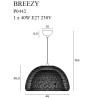 Pakabinami šviestuvai - Pakabinamas šviestuvas BREEZY juodas  46 cm - 0,00 €