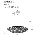 Pakabinami šviestuvai - Pakabinamas šviestuvas BREEZY juodas 45x66 cm - 0,00 €