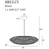 Pakabinami šviestuvai - Pakabinamas šviestuvas BREEZY juodas 45x66 cm - 0,00 €