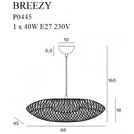Pakabinami šviestuvai - Pakabinamas šviestuvas BREEZY aukso spalvos 45x66 cm - 0,00 €
