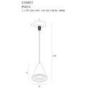 Pakabinami šviestuvai - Pakabinamas šviestuvas COMET BELL - 74,20 €