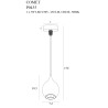 Pakabinami šviestuvai - Pakabinamas šviestuvas COMET DROP - 91,66 €