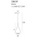 Pakabinami šviestuvai - Pakabinamas šviestuvas DROP aukso spalvos matinis - 153,67 €