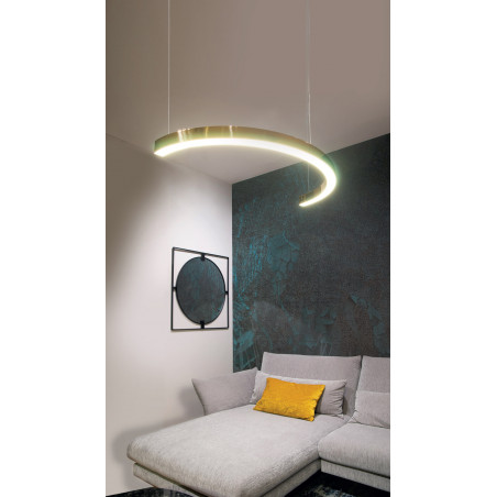 Pakabinami šviestuvai - Pakabinamas šviestuvas LOTUS 33W aukso spalvos - 1 246,57 €