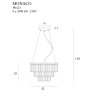 Pakabinami šviestuvai - Pakabinamas šviestuvas MONACO aukso spalvos Ø 42 cm - 396,12 €
