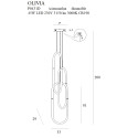 Pakabinami šviestuvai - Pakabinamas šviestuvas OLIVIA III - 0,00 €