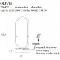 Staliniai šviestuvai - Stalinė lempa OLIVIA - 0,00 €
