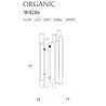Sieniniai šviestuvai - Sieninis šviestuvas ORGANIC juodas ŚCIEMNIALNY - 418,19 €