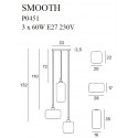 Pakabinami šviestuvai - Pakabinamas šviestuvas SMOOTH III - 0,00 €