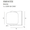 Sieniniai šviestuvai - Sieninis šviestuvas SMOOTH - 0,00 €
