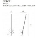 Sieniniai šviestuvai - Sieninis šviestuvas SPIDER aukso spalvos IP44 - 129,85 €