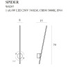 Sieniniai šviestuvai - Sieninis šviestuvas SPIDER aukso spalvos IP44 - 129,85 €