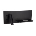 Sieniniai šviestuvai - Sieninis šviestuvas SUPERIOR su USB lizdu ir indukcinių krovikliu juodas - 172,40 €