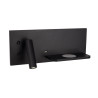 Sieniniai šviestuvai - Sieninis šviestuvas SUPERIOR su USB lizdu ir indukcinių krovikliu juodas - 172,40 €