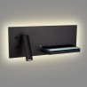 Sieniniai šviestuvai - Sieninis šviestuvas SUPERIOR su USB lizdu ir indukcinių krovikliu juodas - 172,40 €