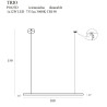 Pakabinami šviestuvai - Pakabinamas šviestuvas TRIO 1 aukso spalvos - 270,40 €