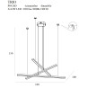 Pakabinami šviestuvai - Pakabinamas šviestuvas TRIO 3 aukso spalvos - 608,87 €