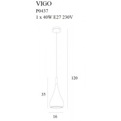 Pakabinami šviestuvai - Pakabinamas šviestuvas VIGO I aukso spalvos matinis - 124,88 €