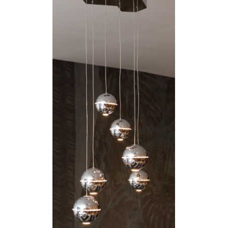 Pakabinami šviestuvai - Pakabinamas šviestuvas ZEN 6 chromo spalvos - 938,04 €
